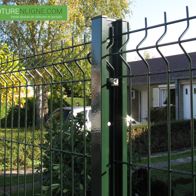 POTEAU DE CLOTURE CLOPLUS 40 ALU (Compatible Plaque Béton et Occultation)